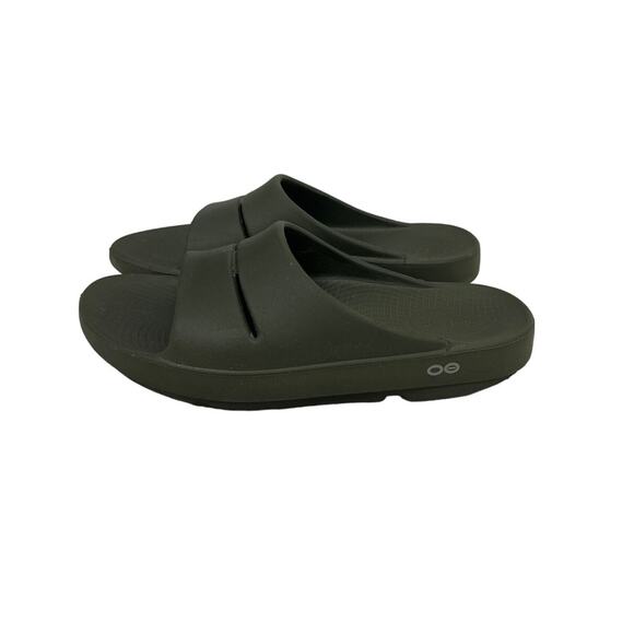 OOFOS Shoes - OOFOS Shoes OOahh Slip On Comfort Slide Sandals Olive Green Size Women's 9